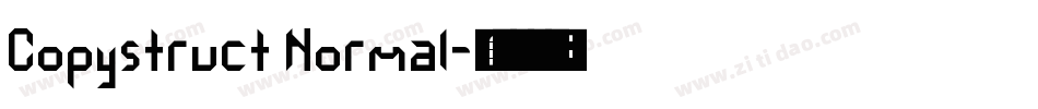 Copystruct Normal字体转换